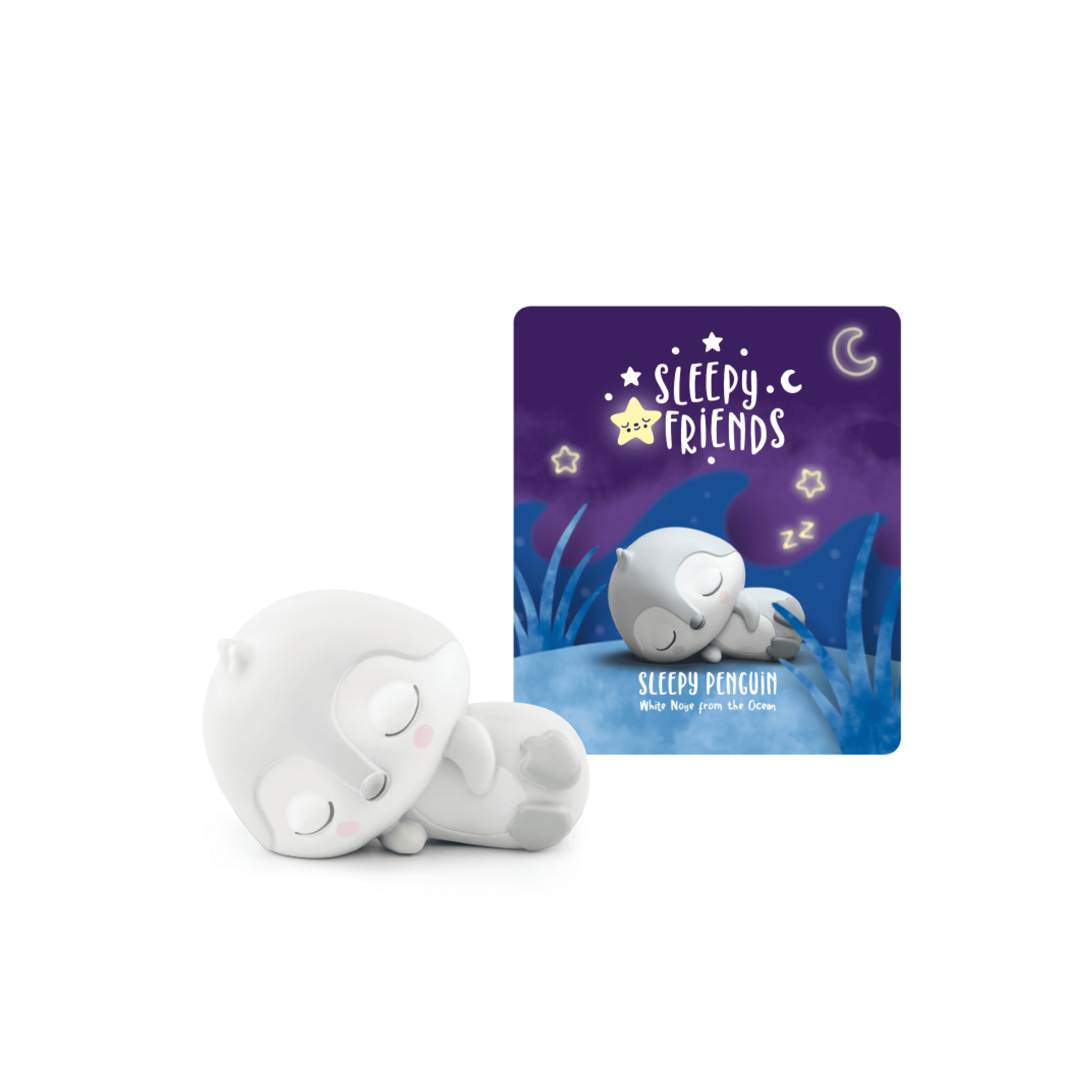 tonies Sleepy Friends: White Noise from the Ocean with Sleepy Penguin Audio Play Figurine