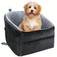 thumbnail image 1 of 1-Pack Round Dog Car Seat Cushion - Portable Pet Car Seat Cover, Soft Polyester Material, Ideal for Small & Medium Breed Dogs, Essential Pet Travel Accessory, 1 of 7