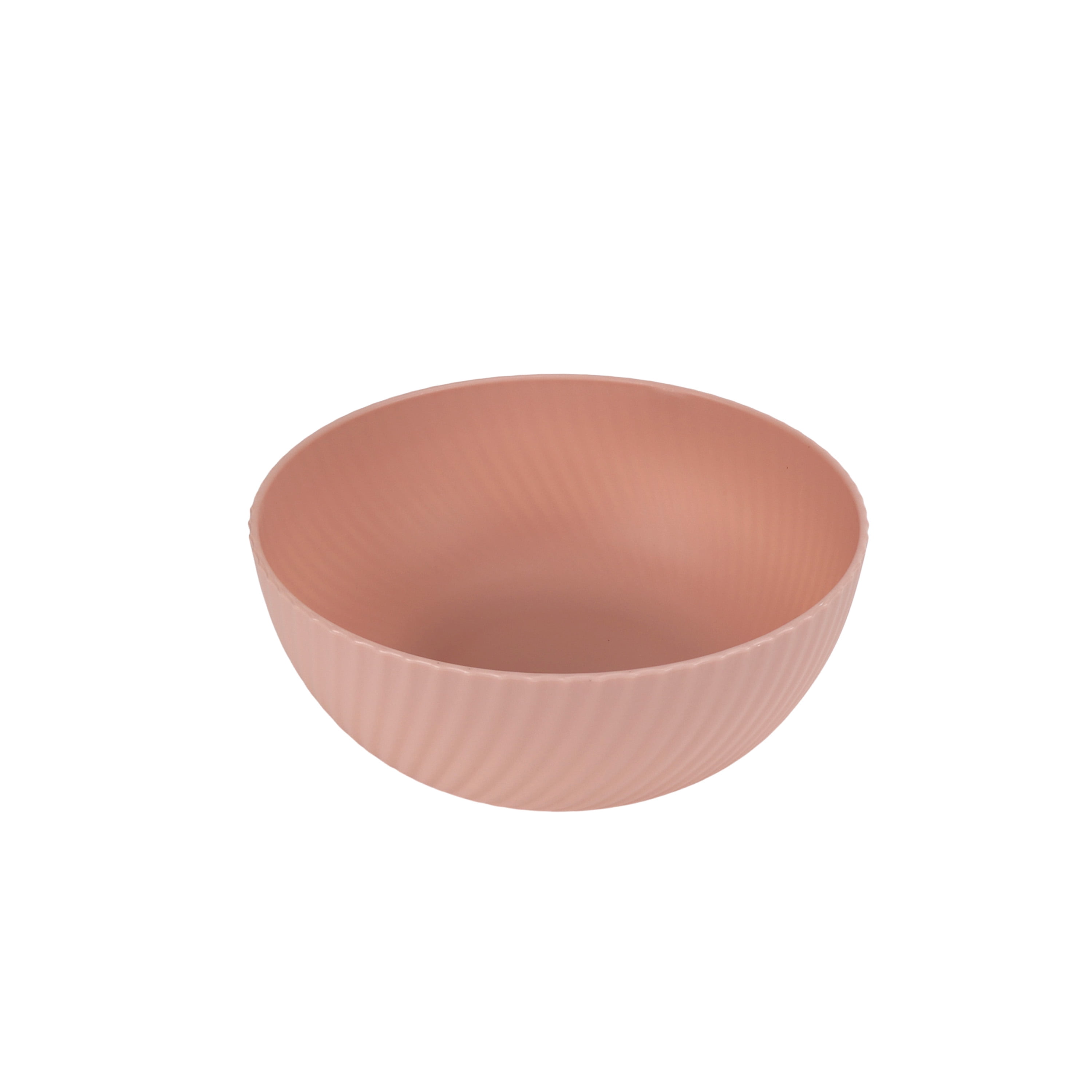 Mainstays - Pink Round Plastic Cereal Bowl, Swirl Etched, 38-Ounce