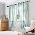 thumbnail image 2 of Yayeee Window Curtains Light Filtering 63"x52" Grommet Panel Pair Home Living Room Decor, Abstract Tulips Pattern, 2 of 7
