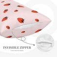 thumbnail image 3 of Hirioo Strawberry for Plush Pillow Cover for Bedroom and Living Room ,Elegant, Comfortable Home Decor-16"x24", 3 of 6