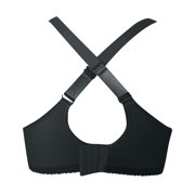 Bmisegm Women's Bra with Widened Shoulder Straps Thin Cup Sponge Solid Color Summer T Shirt Versatile Bra Bras for Women Black 34B