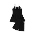 thumbnail image 4 of CCRFTGI Girls Swimsuits 10-12 2026 Summer Two Piece Cute Tankini Beach Sport Bikini Sets Swimming Big Sister Outfit Bathing Suits Black 9-10 Years, 4 of 6
