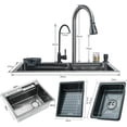 thumbnail image 2 of Zovajonia Kitchen sink waterfall sink with pull-out faucet sinkSet, 2 of 9
