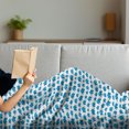 thumbnail image 3 of Animal Soft Flannel Fleece Throw Blanket, Children Kids Pattern Nursery Theme Blue Color Animals Horizontal Pattern, Cozy Plush for Indoor and Outdoor Use, 70" x 90", Blue White, by Ambesonne, 3 of 5