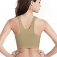 thumbnail image 3 of Women's Seamless Sport Bra Active Gym Yoga Workout Sports Bras Wireless Zip Front Mesh Racerback High Impact Large Size, 3 of 12