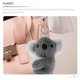 thumbnail image 3 of LLavero de Animal relleno de Koala, bolsa de adorno colgante, adorno de llave colgante de Koala de dibujos animados, 2 uds., 3 of 5