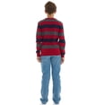 thumbnail image 5 of Sezzit Boys 100% Cotton Crewneck Sweater Soft Knit Pullover for Fall and Winter Long Sleeve Warm Knit - Red Stripes - Size 14, 5 of 7