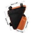 thumbnail image 3 of Unique Bargains Bike Triangle Frame Bag with Bottle Holder Cycling Storage Bag Orange, 3 of 7