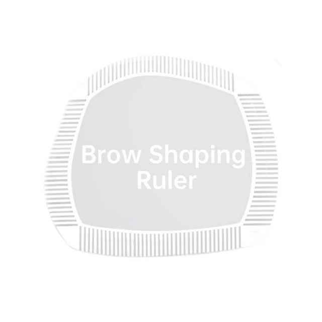 Xuanheng Eyebrow Shaping Ruler Portable Lightweight Acrylic Easy Eyebrow Mapping Tool 5.9cmx5.4cm