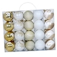 thumbnail image 4 of 40 adornos navideños colgantes de bolas con orificio para colgar, reutilizables, para el árbol de Navidad. Estilo C, 4 of 9