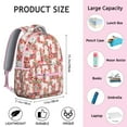 thumbnail image 6 of Cute Small Backpack for School with Modern Dog and Puppy Bone Prints Lightweight School Bag Compact Travel Backpack for Pet Fans, 6 of 6
