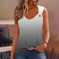 thumbnail image 4 of Tank Tops for Women V Neck Sleeveless T Shirts Gradient Color Print Shirts Dressy Casual Summer Tops Blusas Mujer Basicas, 4 of 5