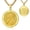 St. Gregory, variant on St. Christopher Necklace for Men, 14K Gold Plated Patron Saint Medal, Catholic Gift with 22"+2" Chain