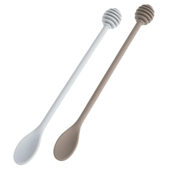 GAXIRE 2Pcs Honey Spoon Mixing Spoon with Long Handle for Wedding Favors and Home Use