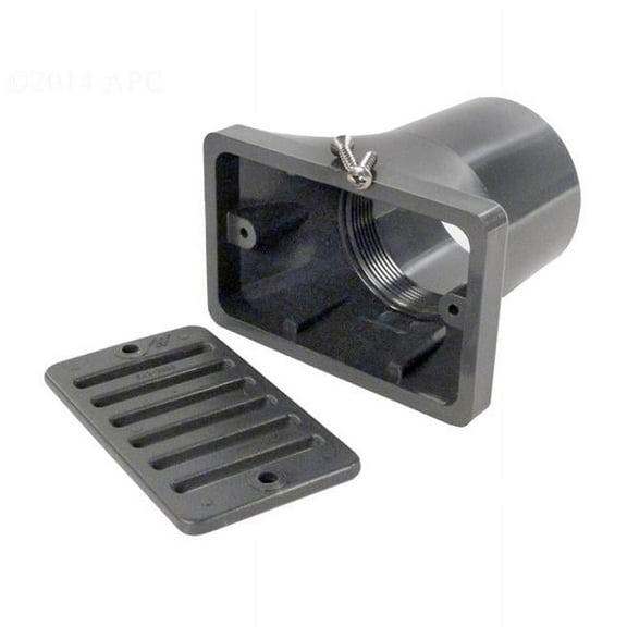 Gutter Drain Assembly, Dark Grey