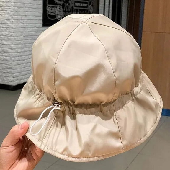 SikaFu Women Summer Bucket Hat Quick Dry Drawstring Basin Hats For Girls Lady UV Protection Waterproof Panama Cap Bob Fisherman Caps