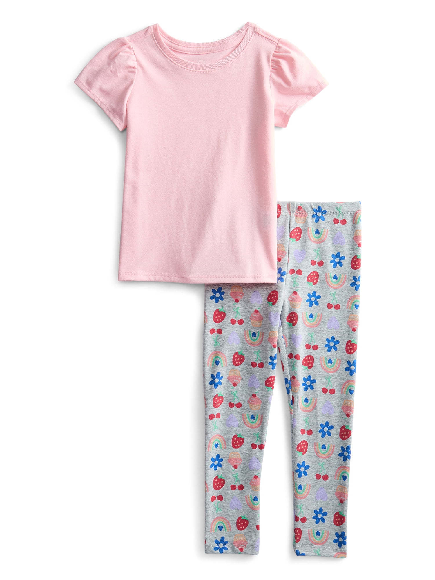 Wonder Nation Toddler Girls Mix and Match Outfit Set, 6-Piece, Sizes 18M-5T