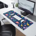 thumbnail image 2 of Long Mouse Pads for Desk,Colorful Dinosaurs Space Pattern Desk Mats on Top Of Desks, Desk Mouse Pad Extra Large with 3mm Non-Slip Base and Stitched Edge for Gaming,Office,Work,Home 31.5"x11.8", 2 of 6