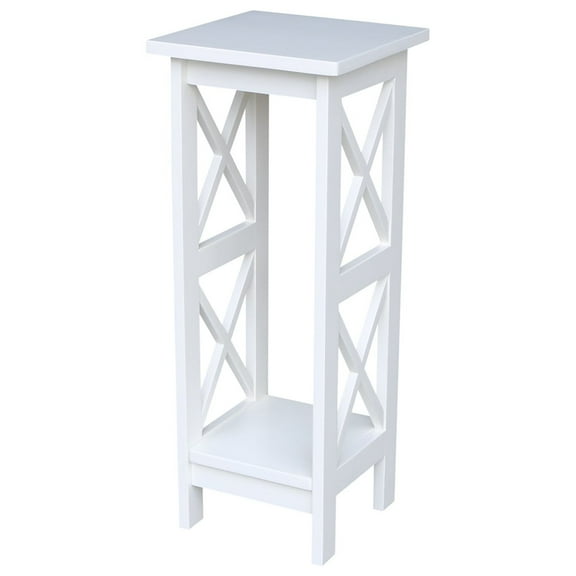 Solid Wood 30" X-Sided Plant Stand