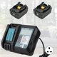 thumbnail image 5 of Cargador de batería de iones de litio para Makita 14,4 V 18 V Pantalla LCD incorporada 100-240 V (enchufe del Reino Unido), 5 of 5