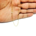 thumbnail image 5 of 10k Yellow Gold Gourmette Chain Necklace, 1.0mm, 16", 5 of 5