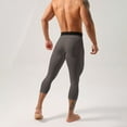 thumbnail image 5 of Juslio Mens Cargo Pants Comfy Solid Sports Fitness Tight Side Pockets Stretch Snug Unrestrained Dry Pouch Yoga Casual Fashions Mens Capris for Summer Clearance XXL, 5 of 5