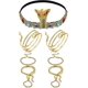 thumbnail image 1 of Disfraz de cosplay egipcio XCF diadema y Pulseras de serpiente, 1 of 2