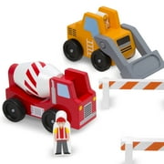 Melissa & Doug Construction Vehicle Wooden Play Set (8 pcs)