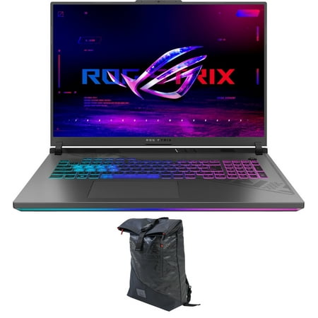 ASUS ROG Strix G18 Gaming/Entertainment Laptop (Intel i9-13980HX 24-Core, 18in 240Hz Wide QXGA (2560x1600), GeForce RTX 4080, Win 11 Pro) with Voyager Backpack