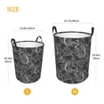 thumbnail image 4 of KLL Snake Waterproof Foldable Laundry Hamper Bucket with Handles for Storage Bin,Kids Room,Home Organizer (Small ), 4 of 7