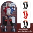 thumbnail image 3 of SHILINLANG Thigh High Socks for Women Striped Knee High Stockings | Womens Thigh High Femboy Socks for Casual,Cheerleader,Cosplay,Party ﻿, 3 of 4