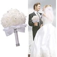 thumbnail image 2 of Ramo de novia artificial blanco, ramo de novia, flores de boda, ramo de novia, artificial JFHHH pequeña, 2 of 5
