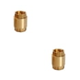 thumbnail image 2 of Riwesomey Válvula de retención de resorte Tapa antirretorno Latón Tamaño compacto Multipropósito Accesorios universales para el hogar DN20 2piezas, 2 of 6