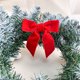 thumbnail image 5 of 6pcs Small Velvet Christmas Bows For Christmas Tree Wreath Gift Wrap Crafts Wedding Party Bows For Snack Bags Baking Candy Bags Home Decoration, 5 of 8