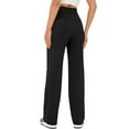 thumbnail image 6 of SLADYGLO Women Elastic Waist Front Buttons Down Multi Pockets Leisure Pants, 6 of 7
