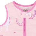 thumbnail image 3 of Little Star 100% Pure Organic Cotton Wearable Blanket, Unicorn Rainbow, Infant, Baby Girl, 3 of 6