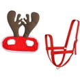 thumbnail image 4 of Gorro de Papá para caballo, gorro y riendas navideñas para caballos, cómoda gorra de Papá para caballos, disfraz navideño para caballos., 4 of 10