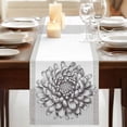 thumbnail image 3 of Table Runners 90 Inches Long Dress Scarves, Vintage Chrysanthemum Farmhouse Coffee/Dining/Kitchen Table Runner for Living Room, Elegant Floral Retro Art 13x90 Inch, 3 of 9