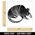 thumbnail image 2 of Armadillo Armored Animal Self-Inking Rubber Stamp Ink Stamper - Yellow Ink - Small 1 Inch, 2 of 7