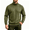 Army Green, variant on Mens Turtleneck Sweatshirt Warm Regular Fit Casual Long Sleeve Fall Winter Pullover Tops Light Blue 3XL