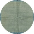 thumbnail image 1 of Ahgly Company Indoor Round Abstract Dark Sea Green Abstract Area Rugs, 6' Round, 1 of 6