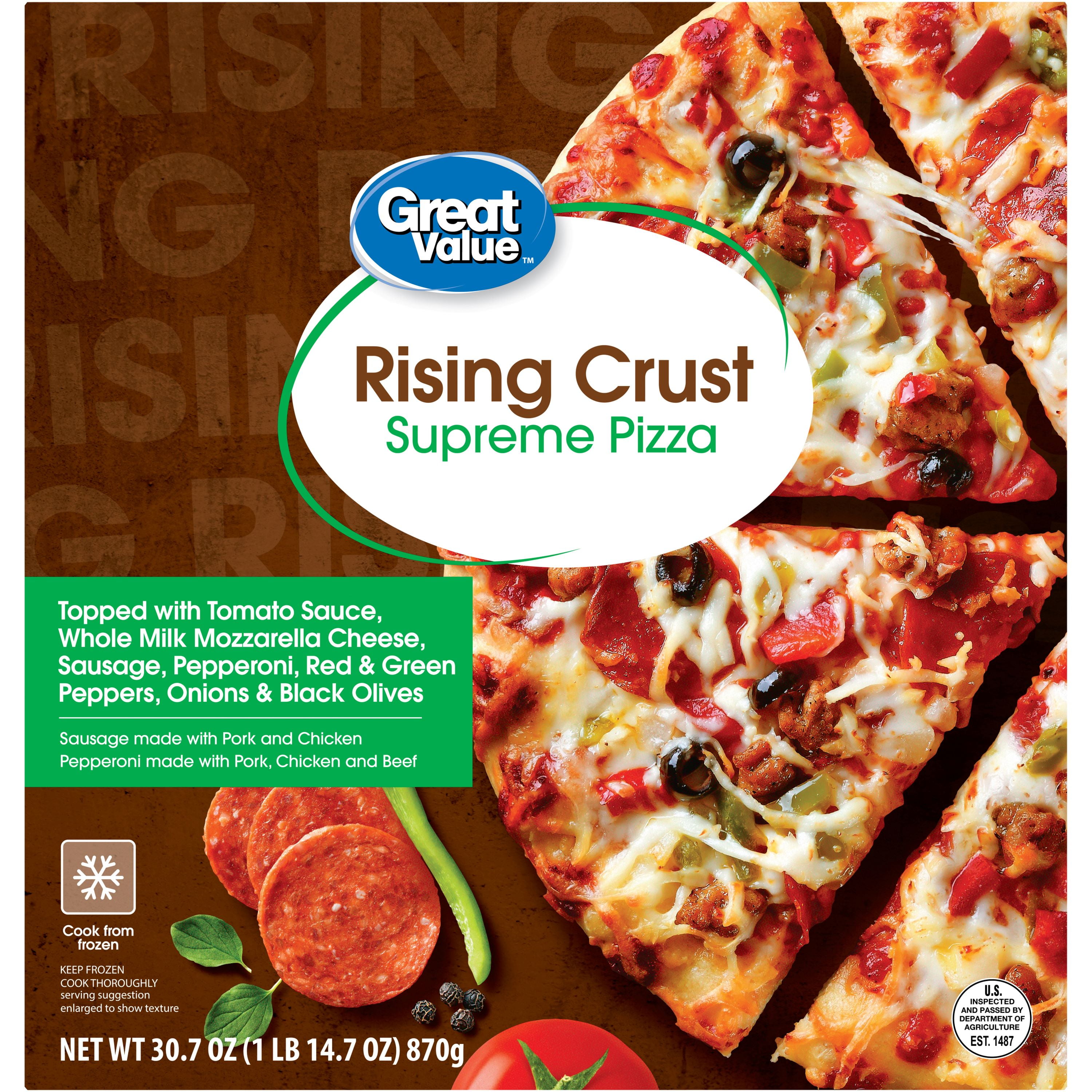 Great Value Rising Crust Supreme Frozen Pizza 30.7oz
