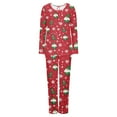 thumbnail image 6 of Tnhcen Cozy Winter Pajamas for Women 2-Piece Christmas Snowflake Print Set Long Sleeve Top Pants Nightwear Lounge Home Clothes S-3XL, 6 of 6