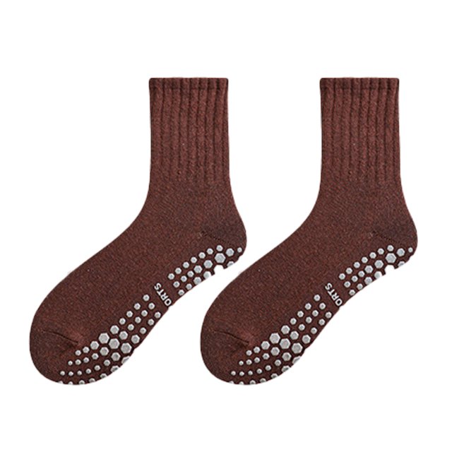Calcetines de yoga con empuñaduras para mujer, calcetines antideslizantes para yoga, pilates, barra, danza