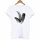 thumbnail image 3 of ICHUANYI Clearance Fashion Women Short Sleeve T-Shirt Feather Print Casual Top Tee Blouse(Bronze, L) ICHUANYI WER2023080706559, 3 of 3
