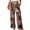 Hot Pink, variant on KLHDSF Women's Pants Elastic Waist Striped Lightweight Palazzo Pants for Women Casual Lounge Wide Leg Pants Beige L