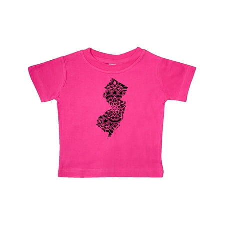 

Inktastic New Jersey Silhouette Mandala Gift Baby Boy or Baby Girl T-Shirt