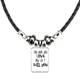 thumbnail image 1 of palabra inglesa diseño amor y matar collar a mano colgante de cuerda de cuero Unbranded M, 1 of 3