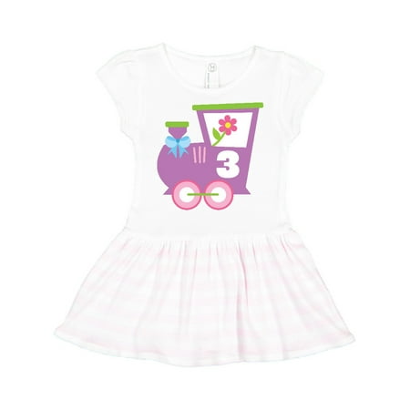 

Inktastic 3rd Birthday Train 3 Year Old Girl Gift Toddler Girl Dress